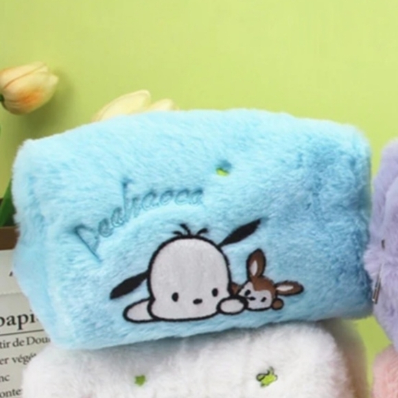 Sanrio Pochacco Baby Blue Embroidered Makeup Bag - Picture 1 of 16